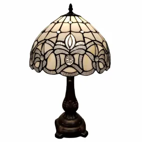 19" Tiffany Style Antique Vintage Table Lamp By Homeroots