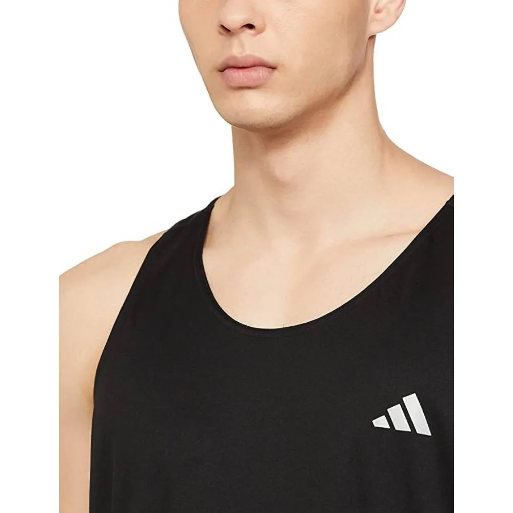 Adidas Men's Own The Run Singlet (Black)