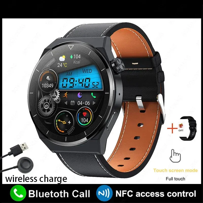 AMOLED 390*390 HD Screen Heart Rate Bluetooth Call Waterproof Smartwatch