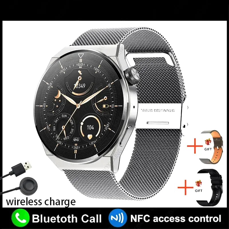 AMOLED 390*390 HD Screen Heart Rate Bluetooth Call Waterproof Smartwatch