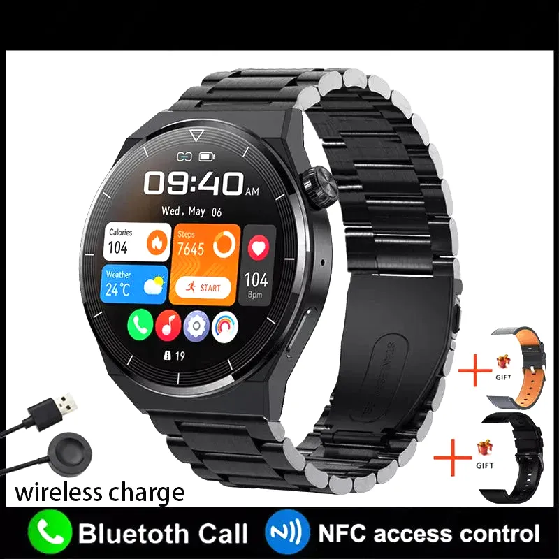 AMOLED 390*390 HD Screen Heart Rate Bluetooth Call Waterproof Smartwatch