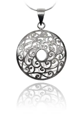 Arabesque Sun Disc Pendant