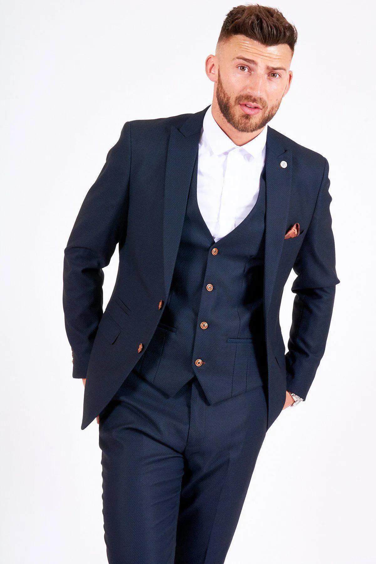 Blogger Style | MAX Navy Suit As Worn By Remus Bujor