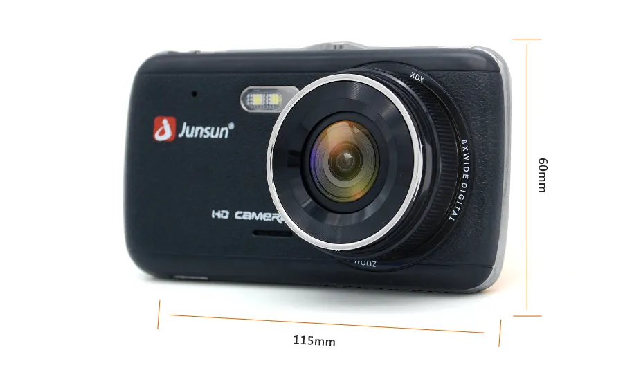 Car DVR Camera Dual Lens with Distance Video Recorder Registrar