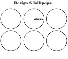 Customize your own 2D ball style edible image lollipop