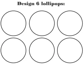 Customize your own 2D ball style edible image lollipop*