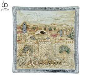 Domar Craftsmanship Art Jerusalem picture Wall Decor 24 x 24 cm