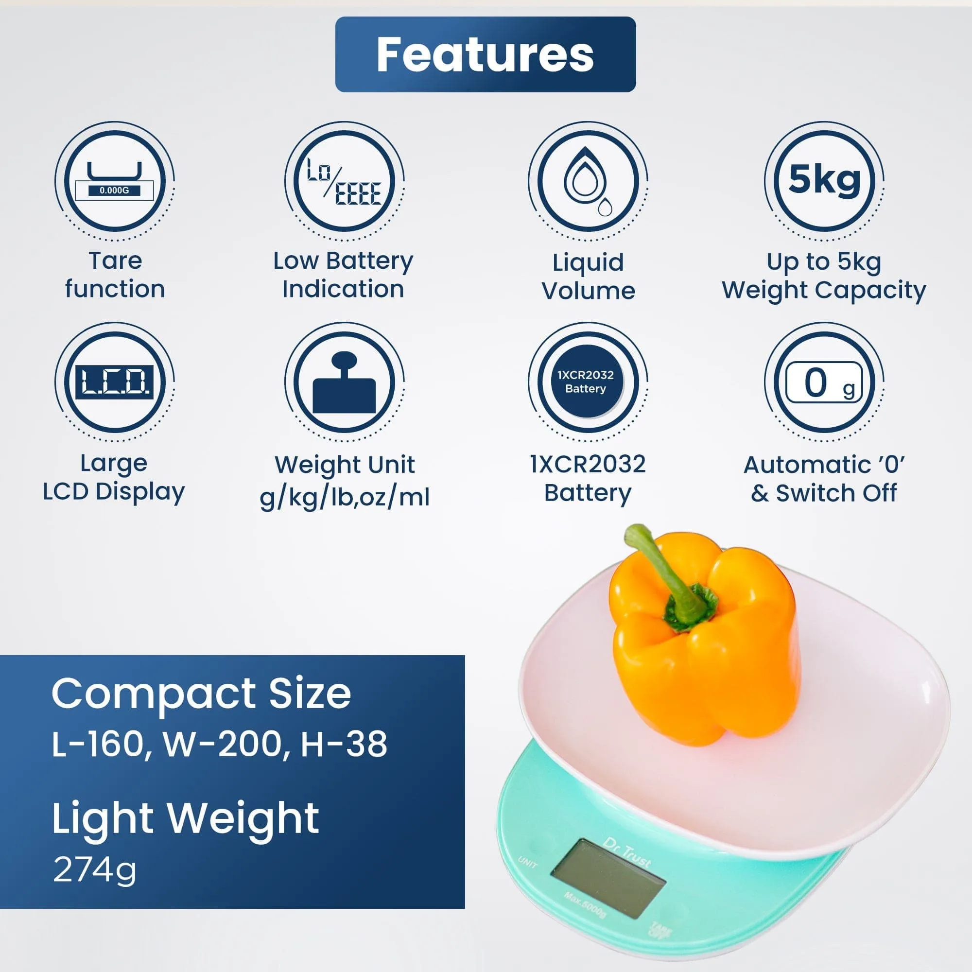 Dr Trust USA Kitchen Food Scale 518