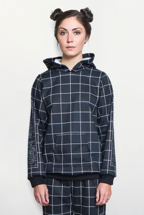 Grid Hooded Sweatshirt