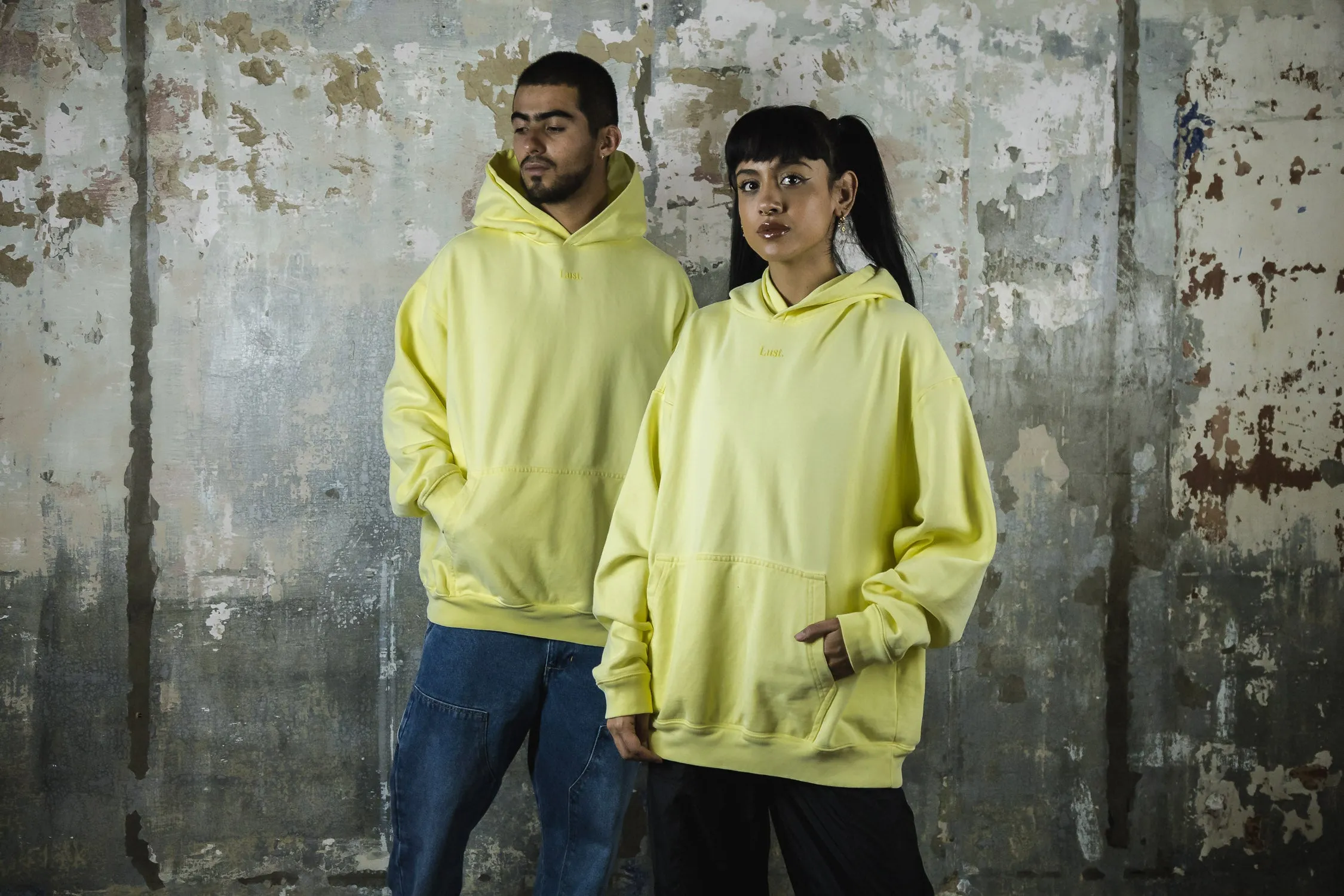 Lust Daily Essentials Hoodie 'Mint Lemon Yellow'