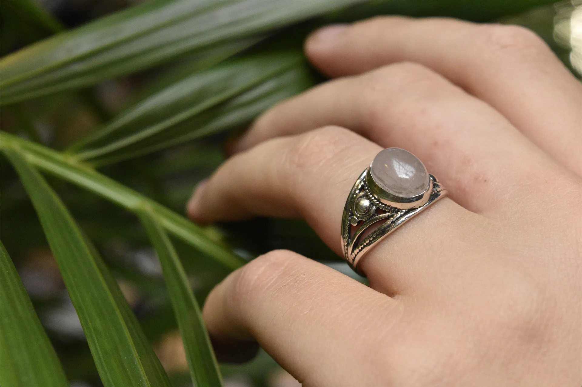 Rose Quartz Calissia Ring