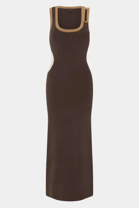 SALVADOR CUT OUT DRESS-BISCOTTI