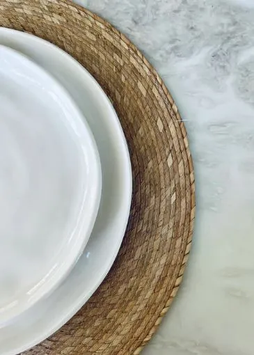 Simple Design Salad Plate White