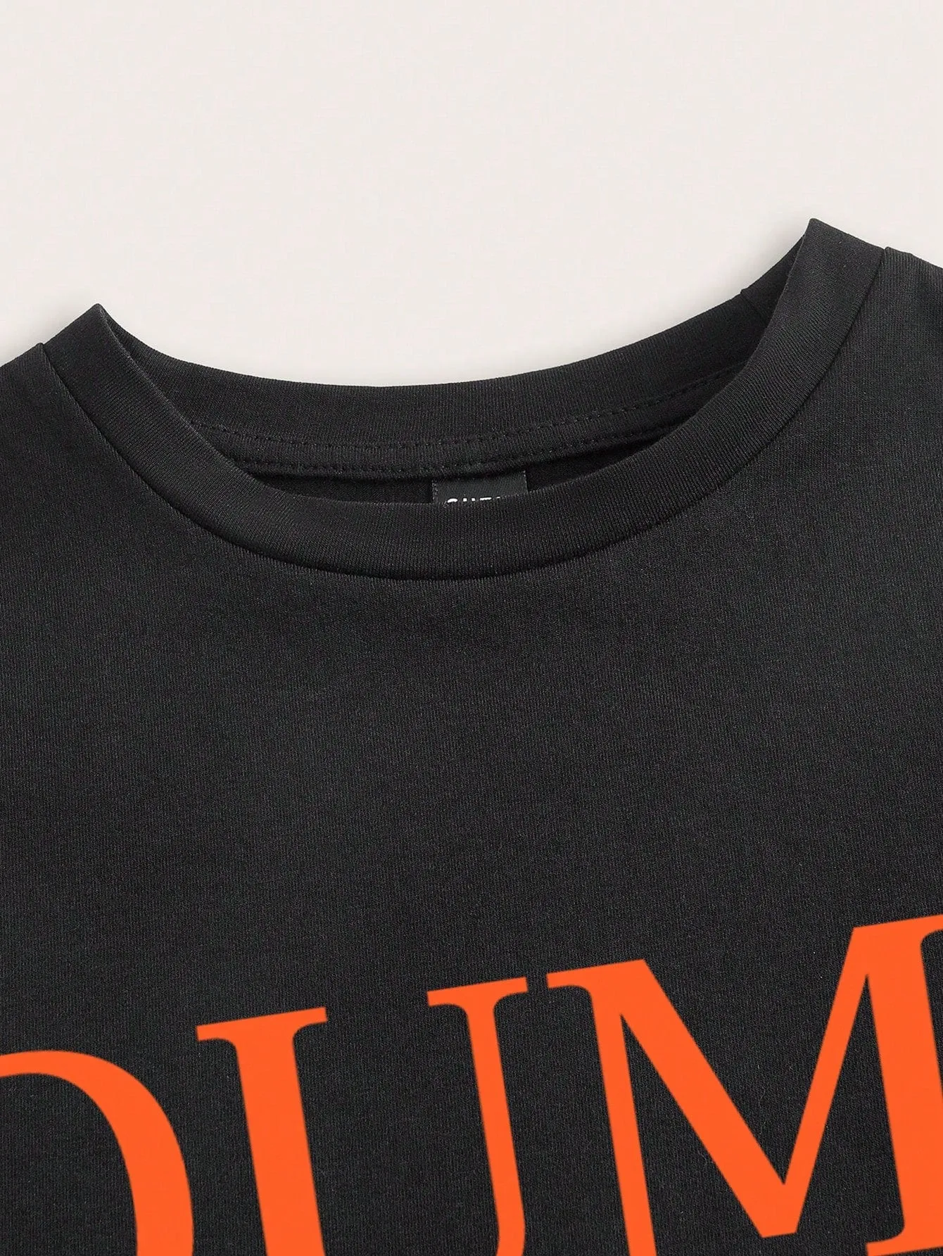 Slogan Graphic Crop Tee