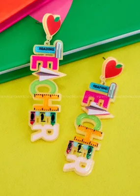 Teacher Acrylic Earrings